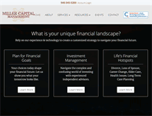 Tablet Screenshot of millercapital-management.com